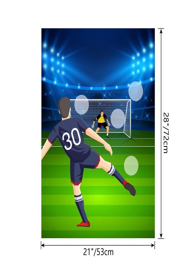 ELECLAND Pin The Soccer Game for Kids, Pin The Soccer on The Goal with Soccer Ball Stickers, Football Party Games Christmas Party Games for Classroom Activities, Football Birthday Decorations - Image 2